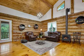 Sugar Grove Log Cabin | HOT TUB + Pool Table! - Image 5