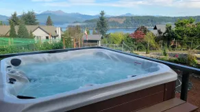 Spacious A-frame w/ mountain & water views, New Hot Tub, AC, Fireplace, W/D - Image 2