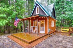 Adorable A-Frame Cabin, Steps to Lake Cushman! - Image 1