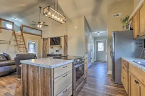 Creek-View Getaway w/ Deck, Yard, & Fire Pit! - Image 4