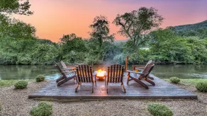 The Haven on Toccoa - River deck | Fire Pit | Hot Tub | Outdoor Fireplace - Image 3