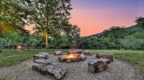 The Haven on Toccoa - River deck | Fire Pit | Hot Tub | Outdoor Fireplace - Image 5