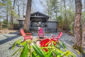 Near Lake + Trails: Rustic Newland Cabin w/ Deck! - Image 2