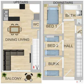 Three Bedroom Mountain View Spa Townhouse - Image 3