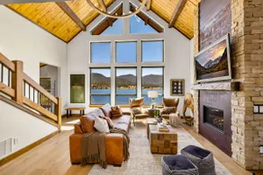 Chic Lakefront Cabin - Best Views! Jacuzzi, Two Patios, Indoor/Outdoor Fireplace - Image 2