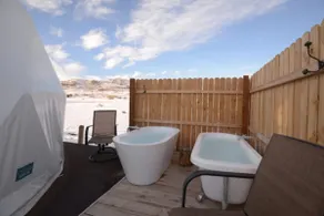Private Hotsprings Glamping Two Tubs Dome - Image 4