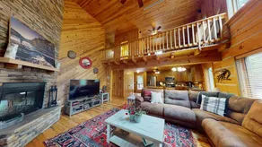 Acorn Acres is a true log cabin nestled in - Image 4
