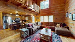 Acorn Acres is a true log cabin nestled in - Image 5