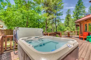 Deck & Hot Tub Bear Country Cabin, upper canyon - Image 3