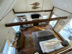Cottage-loft,fireplace,deck,32 acres-The Woodshed - Image 2