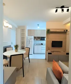 Apartment 1604, 1/4, living room, TV, full kitchen - Image 2
