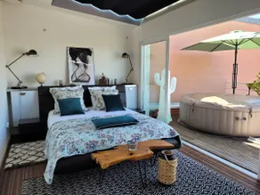 The terrace, sea view 100 from the beach. Jacuzzi. - Image 1