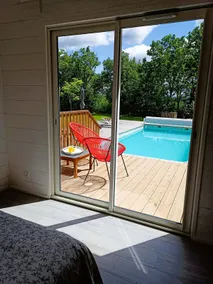 Wooden home, heated pool, AC, Villereal, 8 guests - Image 3