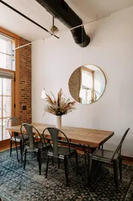Chic 3BR Industrial Loft: Main St. w/ Garage - Image 5
