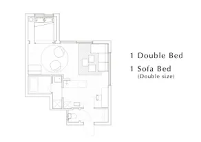 Glass Seiseikan/A (Double + Ex.1)/Max 3 people/4 min walk from Susuki Station/Projector included - Image 3