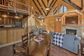 Hilltop Cabin on 5 Acres w/ Hot Tub & Waterfall! - Image 3