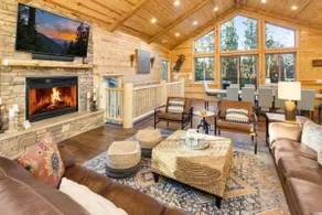 Luna Lodge by Destination Big Bear : Centrally Located between Snow Summit and Bear Mtn in Beautiful Heavenly Valley Estates! 6 Bedrooms with En-Suites! Spa! Gameroom! Theater Room! - Image 2