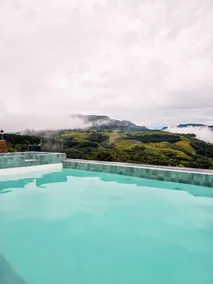Chalet with heated pool and amazing view - Image 4