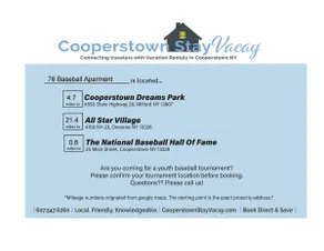 76 Baseball Apartment  - Cozy Apartment in Village of Cooperstown - Image 3
