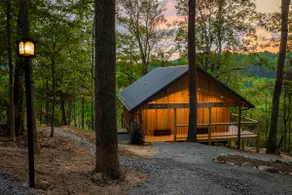 Riverfront cabin with mountain views and fireplace - Image 4