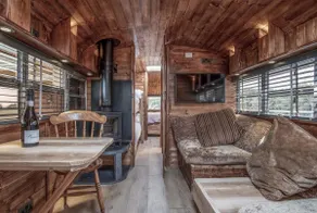 American School Bus - 1 Bedroom - Blossom Farm - Tiers Cross - Image 2