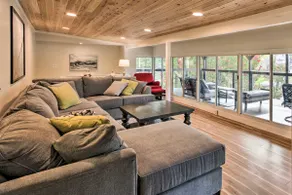 Dock, Deck & Boat Slip: Lakefront Eucha Home - Image 4