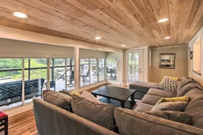 Dock, Deck & Boat Slip: Lakefront Eucha Home - Image 3