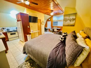 Beaver Lake Studio - King size bed and lake view - Image 4