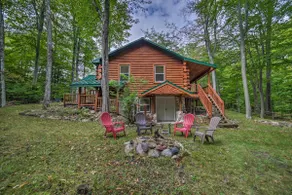 Updated Manistique Log Cabin, Yard & Fire Pit - Image 2