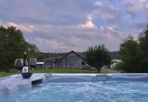 20 Acre A-Frame With Hot Tub, Barn & Creek - Image 3