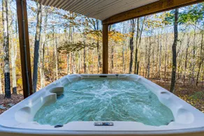 Private Creek, Hot Tub, Huge Deck at Chalet Cabin - Image 3