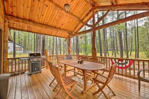 Wooded Yard, Gas Grill: Lush Pinetop Retreat - Image 3
