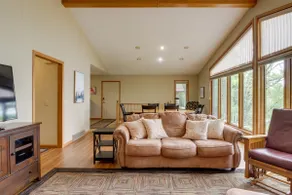 Sandy Beach Family Getaway w/ Fire Pit & Deck! - Image 5