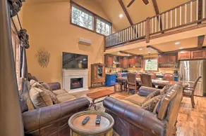 Tudor-Style Broken Bow Cottage w/ Hot Tub & Decks! - Image 3