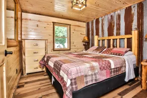 Remodeled lakeside resort cabin with fireplace, sandy beach, dock, firepit! - Image 3