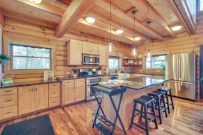 Modern Log Cabin w/ Rec Room, Steps to Lake! - Image 5