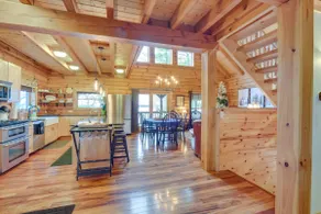Modern Log Cabin w/ Rec Room, Steps to Lake! - Image 4