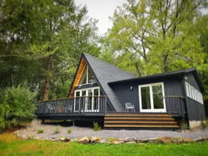 Modern A-Frame Cabin with Loft, Firepit and Grill - Image 2