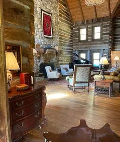 Log Cabin with Mountain Views, Hot Tub & Huge Yard - Image 4