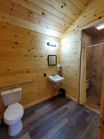 Crooked Creek Cabin 6 - Cabin Six: Handicap accessible cabin nestled in the PA Wilds with modern amenities and Pine Creek access for all to enjoy. - Image 3