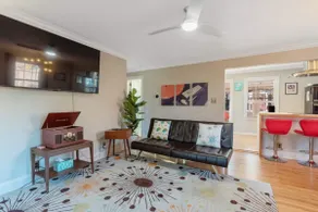 Retro Retreat | 2BR + King Bed, Porch & Fire Pit - Image 2