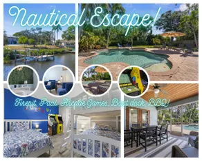 Nautical Escape! Private pool home with a tropical backyard oasis! - Image 5