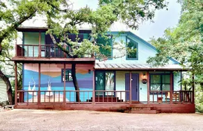 Modern w/Lake View + Large Deck + Enclosed Yard + Fire Pit + Game Room! - Image 3