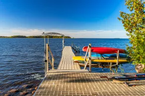 Spacious Leech Lake Home on 2 Private Acres, 200' of lake shore 15 Minutes to Walker with boat lift, dock, swimming, fire pit - Image 2