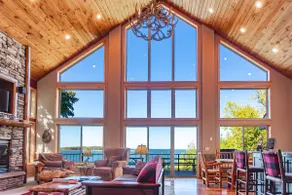 Spacious Leech Lake Home on 2 Private Acres, 200' of lake shore 15 Minutes to Walker with boat lift, dock, swimming, fire pit - Image 4