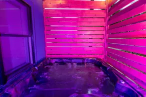 Walk to Breweries | King | Hot Tub | Firepit | 65” - Image 3