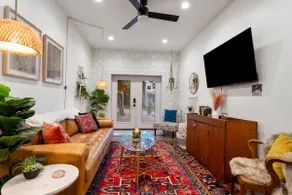 Walk to Breweries | King | Hot Tub | Firepit | 65” - Image 4