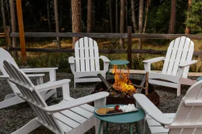 3BR Forest Cabin, Hot Tub, Game Room, Big Backyard - Image 5