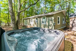 Cozy & Modern w Hot Tub, Fire Pit, Grill & Pond - Image 2