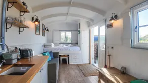 Shepherd’s Hut with Hot Tub - Lighthouse Beach - Image 2